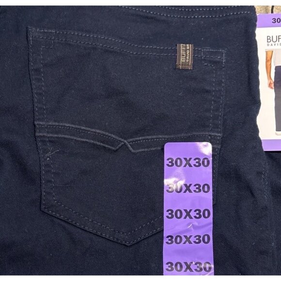 Buffalo SAM David Bitton Dark Blue Mens Slim Straight Stretch Jeans Size 30X30 - Picture 4 of 9